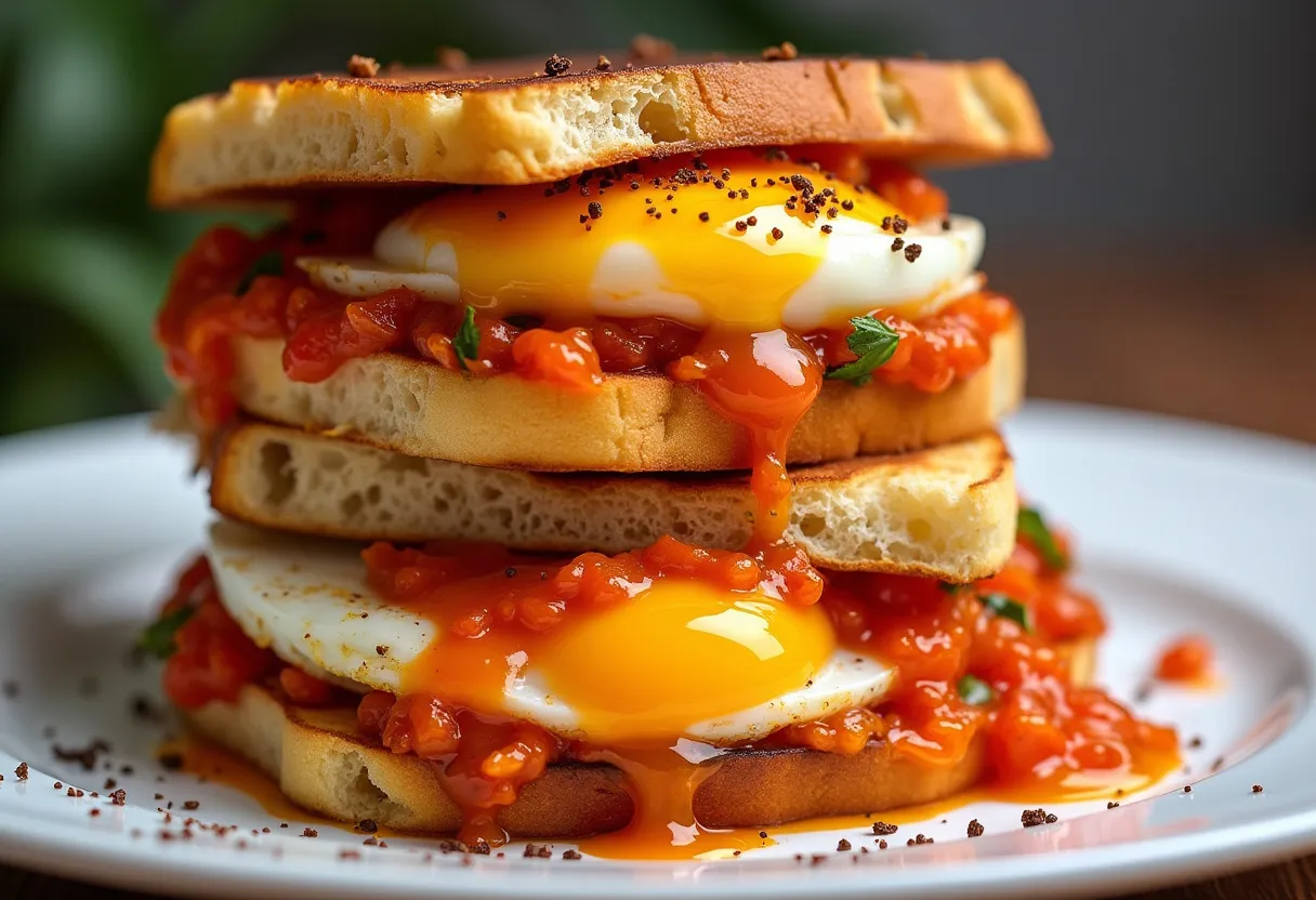 Triple Fried Egg Chili Chutney Sandwich From Red Dwarf Tv Show